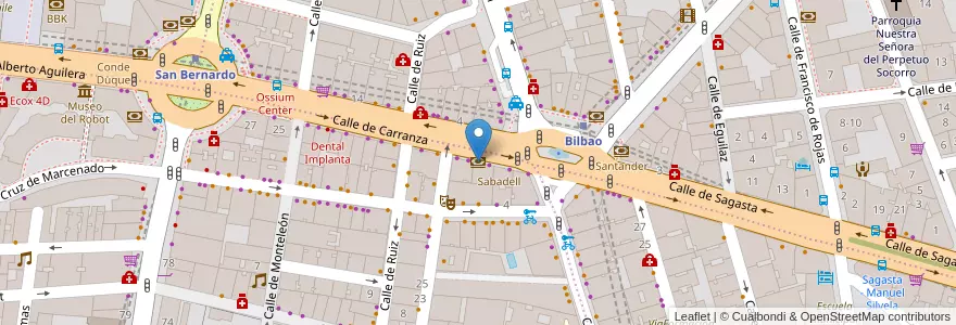Mapa de ubicacion de Caja de Ingenieros en 스페인, Comunidad De Madrid, Comunidad De Madrid, Área Metropolitana De Madrid Y Corredor Del Henares, 마드리드.