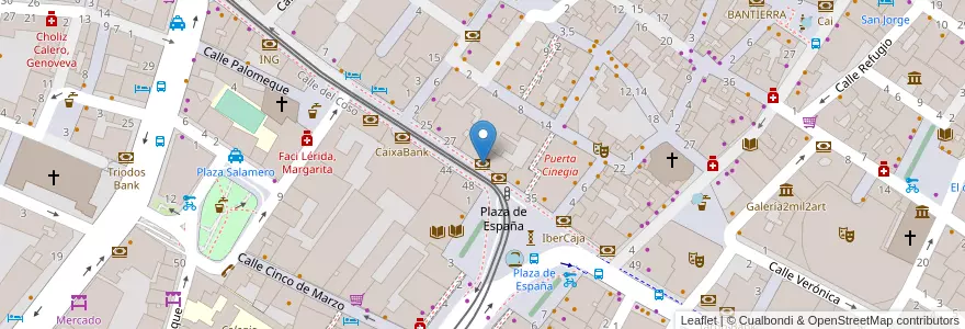 Mapa de ubicacion de Caja de Ingenieros en Spain, Aragon, Zaragoza, Zaragoza, Zaragoza.