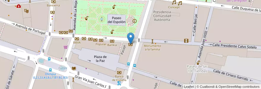 Mapa de ubicacion de Caja Laboral en Испания, Риоха, Риоха, Логронья.
