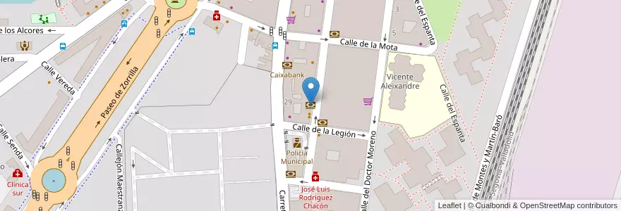 Mapa de ubicacion de CajaEspaña en İspanya, Castilla Y León, Valladolid, Valladolid.