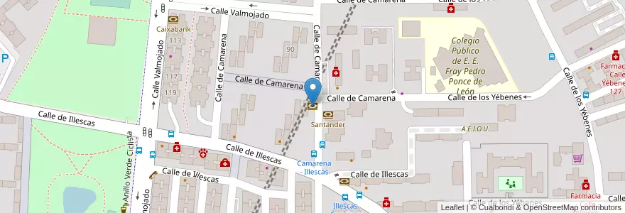 Mapa de ubicacion de Cajamar en İspanya, Comunidad De Madrid, Comunidad De Madrid, Área Metropolitana De Madrid Y Corredor Del Henares, Madrid.
