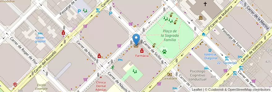 Mapa de ubicacion de Cajamar en Испания, Каталония, Барселона, Барселонес, Барселона.