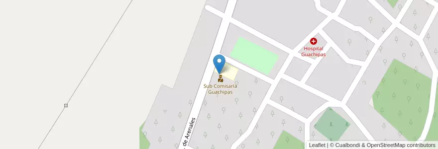 Mapa de ubicacion de Cajero Automático en 阿根廷, Salta, Guachipas, Municipio De Guachipas, Guachipas.