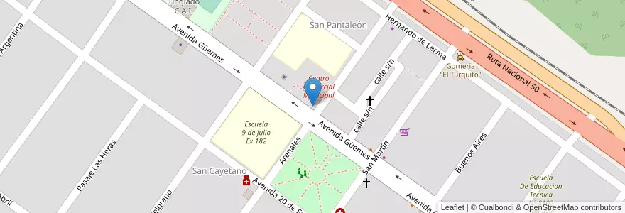 Mapa de ubicacion de Cajero Automatico Banco Macro en 阿根廷, Salta, Orán, Municipio De Hipólito Yrigoyen, Hipólito Yrigoyen.
