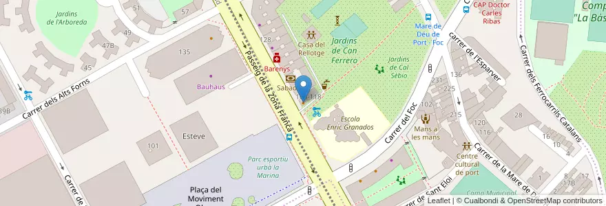 Mapa de ubicacion de Cal Campà en Испания, Каталония, Барселона, Барселонес, Барселона.