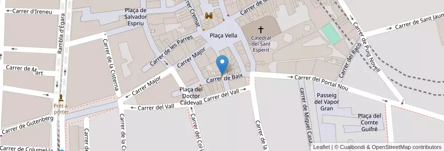 Mapa de ubicacion de Cal Gendre en 西班牙, Catalunya, Barcelona, Vallès Occidental, Terrassa.