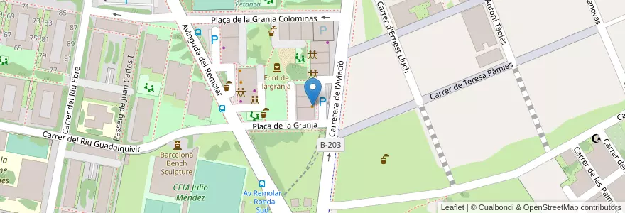 Mapa de ubicacion de Cal Pitu en إسبانيا, كتالونيا, برشلونة, Baix Llobregat, El Prat De Llobregat.