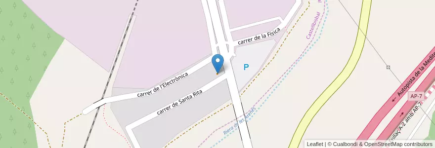Mapa de ubicacion de Cal Pupinet en Испания, Каталония, Барселона, Castellbisbal.