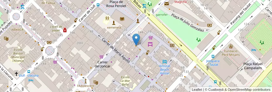 Mapa de ubicacion de Cal Tony en Испания, Каталония, Барселона, Барселонес, Барселона.