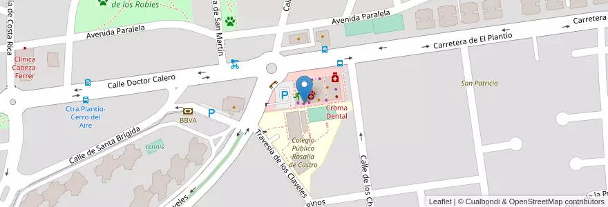 Mapa de ubicacion de Calle 30 en اسپانیا, بخش خودمختار مادرید, بخش خودمختار مادرید, Área Metropolitana De Madrid Y Corredor Del Henares.
