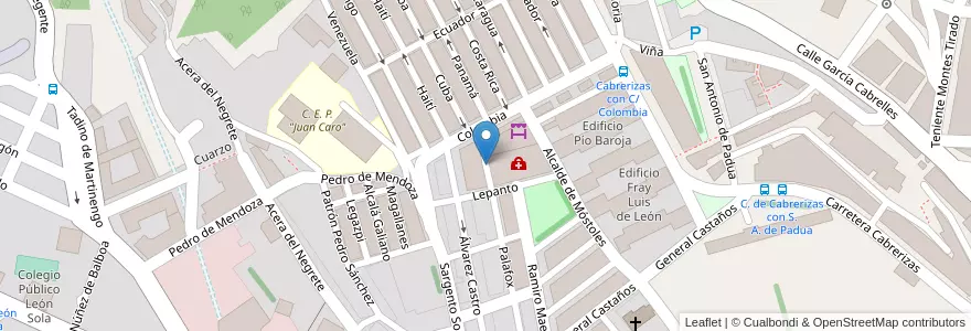 Mapa de ubicacion de Calle Lepanto en España, Melilla, Melilla.