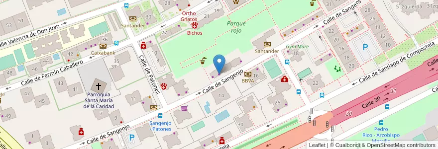 Mapa de ubicacion de Calle30 en Испания, Мадрид, Мадрид, Área Metropolitana De Madrid Y Corredor Del Henares, Мадрид.