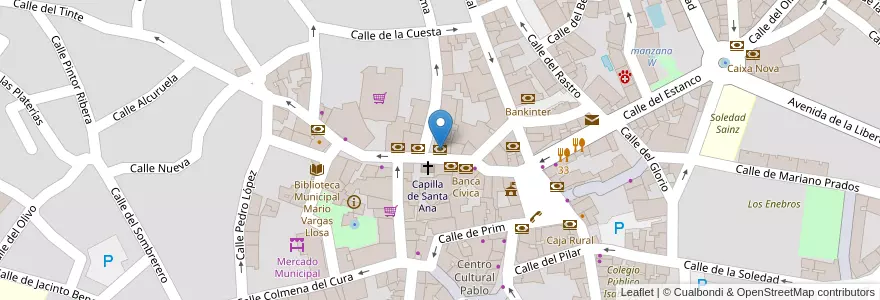Mapa de ubicacion de CAM en Espagne, Communauté De Madrid, Communauté De Madrid, Cuenca Alta Del Manzanares, Colmenar Viejo.