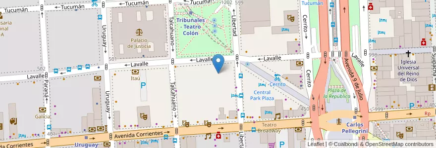 Mapa de ubicacion de Camara nacional de apelaciones en lo civíl, San Nicolas en Аргентина, Буэнос-Айрес, Comuna 1, Буэнос-Айрес.