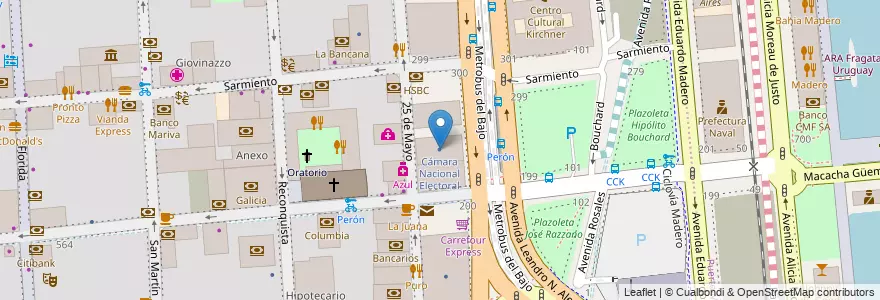 Mapa de ubicacion de Cámara Nacional Electoral, San Nicolas en الأرجنتين, Ciudad Autónoma De Buenos Aires, Comuna 1, Buenos Aires.
