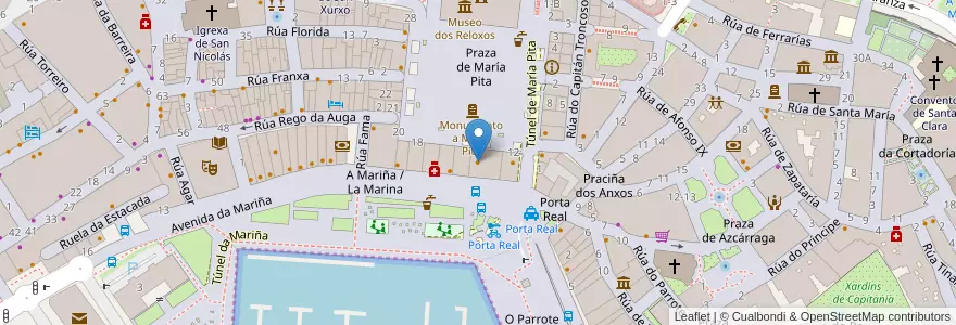 Mapa de ubicacion de Cambalache en Spain, Galicia, A Coruña, A Coruña, A Coruña.
