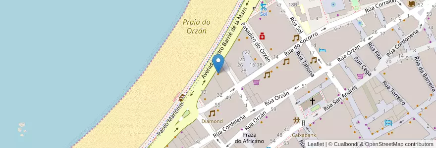 Mapa de ubicacion de Cambalache en Spagna, Galizia, A Coruña, A Coruña, A Coruña.