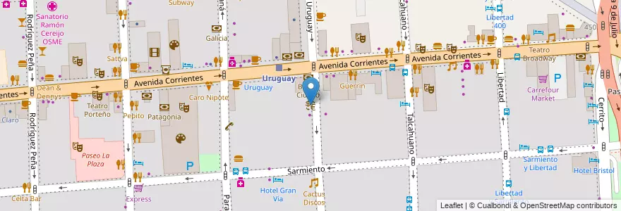 Mapa de ubicacion de Cambio Topaz (closed), San Nicolas en Аргентина, Буэнос-Айрес, Comuna 1, Буэнос-Айрес.