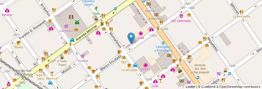 Mapa de ubicacion de Camboya, Belgrano en Arjantin, Ciudad Autónoma De Buenos Aires, Buenos Aires, Comuna 13.