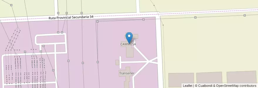 Mapa de ubicacion de CAMMESA en الأرجنتين, سانتا في, Departamento Rosario, Municipio De Pérez.