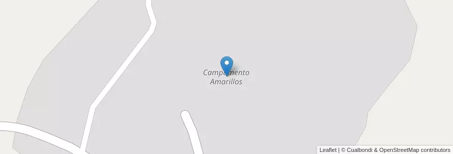 Mapa de ubicacion de Campamento Amarillos en الأرجنتين, سان خوان, تشيلي, Iglesia.