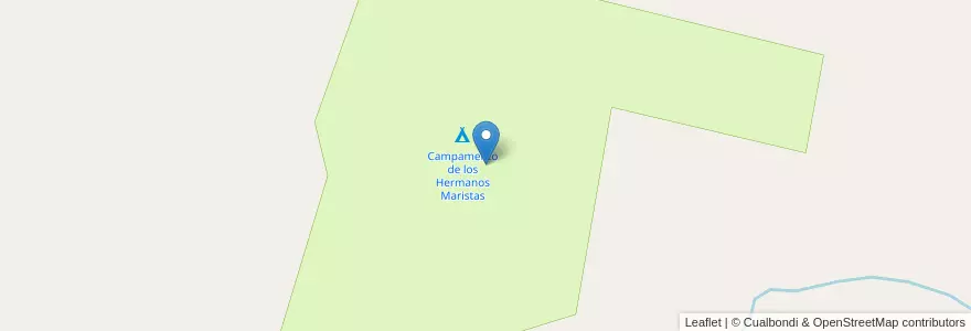 Mapa de ubicacion de Campamento de los Hermanos Maristas en Argentinië, Chili, Mendoza, Departamento Tunuyán, Distrito Los Chacales.