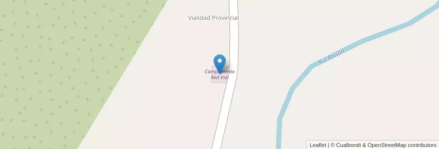 Mapa de ubicacion de Campamento Red Vial en アルゼンチン, カタマルカ州, Departamento Belén, Municipio De Villa Vil.