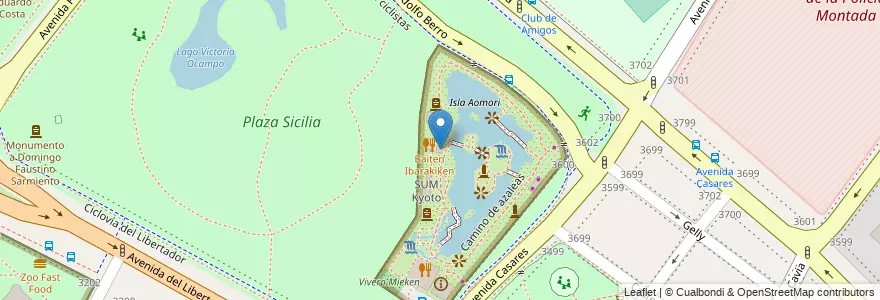 Mapa de ubicacion de Campanario Hiroshima, Palermo en الأرجنتين, Ciudad Autónoma De Buenos Aires, Buenos Aires, Comuna 14.