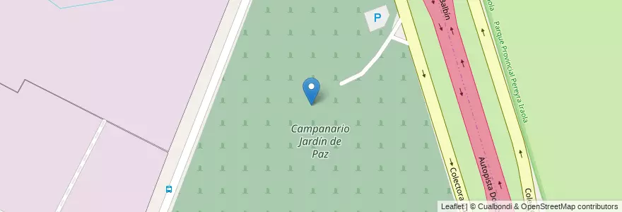 Mapa de ubicacion de Campanario Jardín de Paz en 阿根廷, 布宜诺斯艾利斯省, Partido De Florencio Varela, Ingeniero Juan Allan.