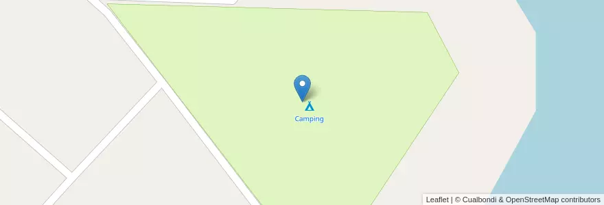 Mapa de ubicacion de Camping en アルゼンチン, ブエノスアイレス州, Partido De Lobos, Cuartel Villa Loguercio.
