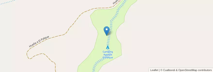 Mapa de ubicacion de Camping Agreste El Palque en Argentine, San Juan, Chili, Zonda.