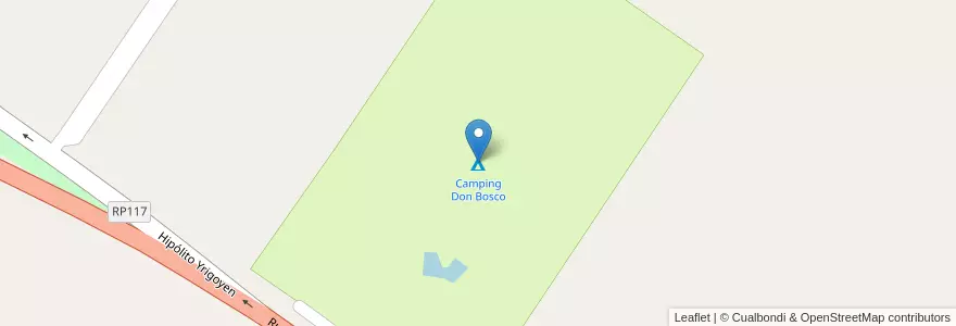 Mapa de ubicacion de Camping Don Bosco en 阿根廷, San Juan, 智利, Santa Lucía.