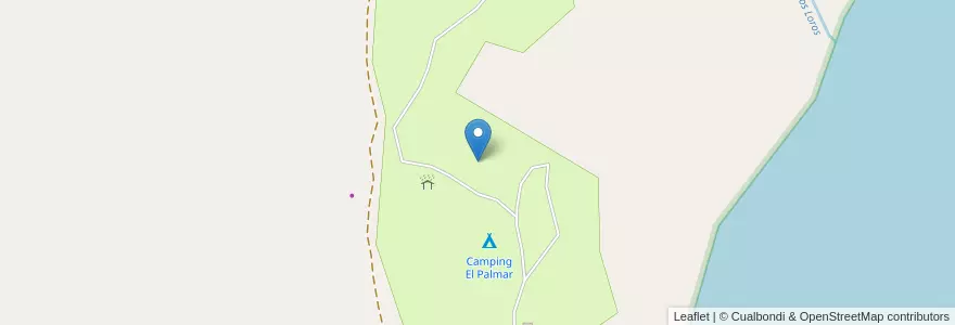 Mapa de ubicacion de Camping El Palmar en Arjantin, Entre Ríos, Departamento Colón, Distrito Sexto.