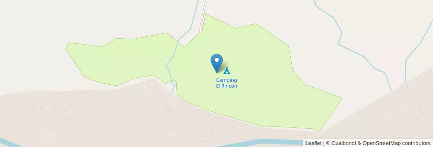 Mapa de ubicacion de Camping El Rincón en アルゼンチン, チリ, メンドーサ州, Departamento Luján De Cuyo.