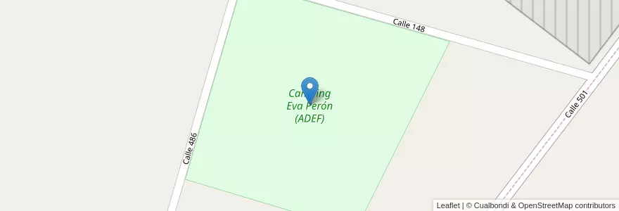 Mapa de ubicacion de Camping Eva Perón (ADEF), Joaquin Gorina en Аргентина, Буэнос-Айрес, Partido De La Plata, Joaquín Gorina.