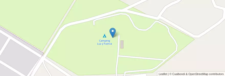 Mapa de ubicacion de Camping Luz y Fuerza en Arjantin, Buenos Aires, Partido De Tres Arroyos.