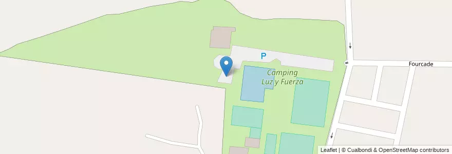 Mapa de ubicacion de Camping Luz y Fuerza en Argentinien, Chile, Mendoza, Departamento Guaymallén, Distrito El Bermejo.