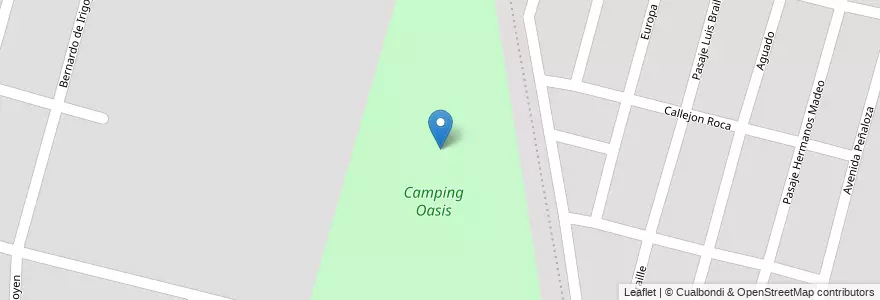 Mapa de ubicacion de Camping Oasis en Argentinien, Santa Fe, Departamento La Capital, Santa Fe Capital, Santa Fe.