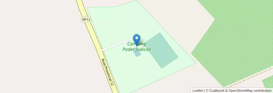 Mapa de ubicacion de Camping Poder Judicial en الأرجنتين, La Rioja, Departamento Chilecito.