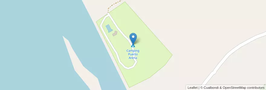 Mapa de ubicacion de Camping Puerto Arena en Arjantin, Misiones, Departamento San Javier, Municipio De San Javier.
