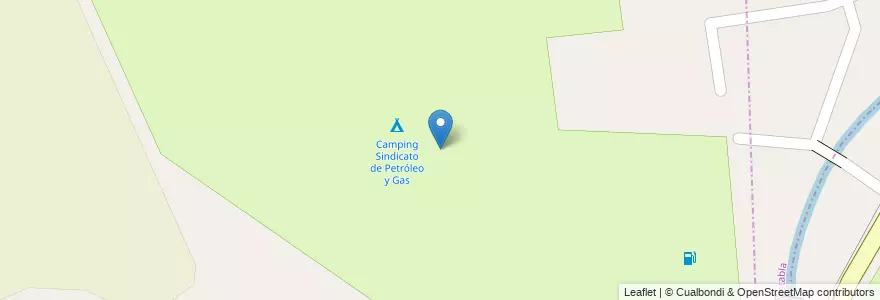 Mapa de ubicacion de Camping Sindicato de Petróleo y Gas en Argentina, Chile, Mendoza, Departamento Luján De Cuyo, Luján De Cuyo, Distrito Las Compuertas.