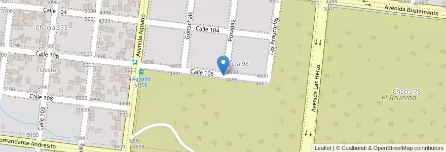 Mapa de ubicacion de Campo 13 en アルゼンチン, ミシオネス州, Departamento Capital, Municipio De Posadas, Posadas.