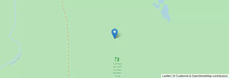 Mapa de ubicacion de Campo de Golf Lomas Athletic Club en アルゼンチン, ブエノスアイレス州, Partido De Ezeiza, Aeropuerto Internacional Ezeiza.