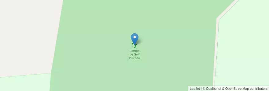 Mapa de ubicacion de Campo de Golf Privado en アルゼンチン, リオネグロ州, General Roca, Departamento General Roca.