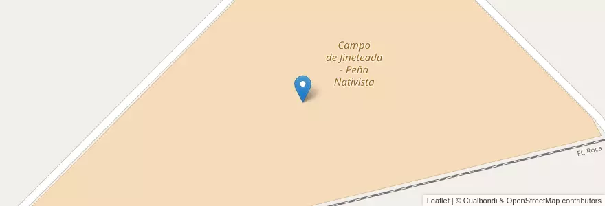 Mapa de ubicacion de Campo de Jineteada - Peña Nativista en Arjantin, Buenos Aires, Partido De Coronel Dorrego.