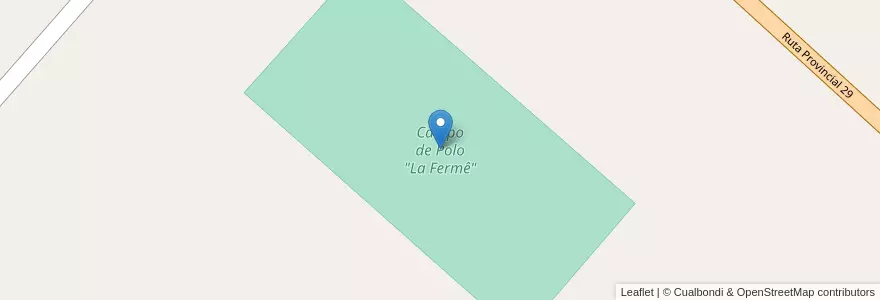 Mapa de ubicacion de Campo de Polo "La Fermê" en アルゼンチン, ブエノスアイレス州, Partido De Ayacucho.