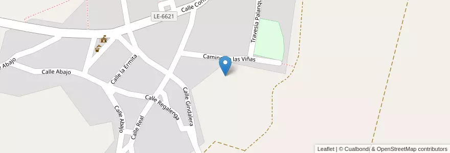 Mapa de ubicacion de Campo de Villavidel en 스페인, Castilla Y León, León, Esla-Campos, Campo De Villavidel.