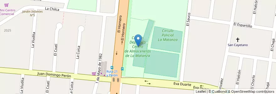Mapa de ubicacion de Campo Deportico Centro de Almaceneros de La Matanza en Argentinien, Provinz Buenos Aires, Partido De La Matanza, Ciudad Evita.