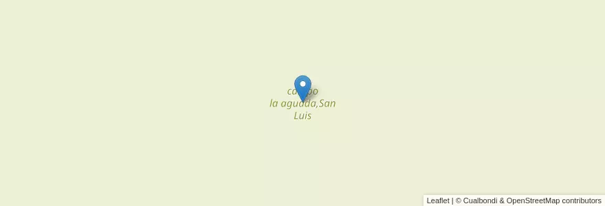 Mapa de ubicacion de campo la aguada,San Luis en الأرجنتين, San Luis, General Pedernera.