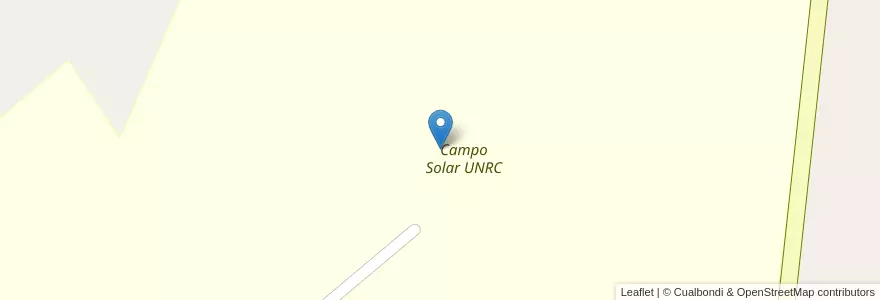 Mapa de ubicacion de Campo Solar UNRC en 阿根廷, Córdoba, Departamento Río Cuarto, Pedanía Río Cuarto, Municipio De Las Higueras, Las Higueras.
